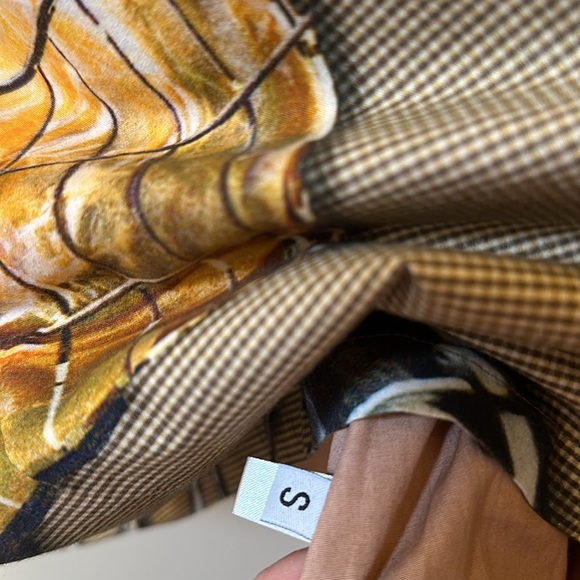 Pazuki London Size Small Bicycle Bee Flower Pleated Dress - Picture 12 of 14